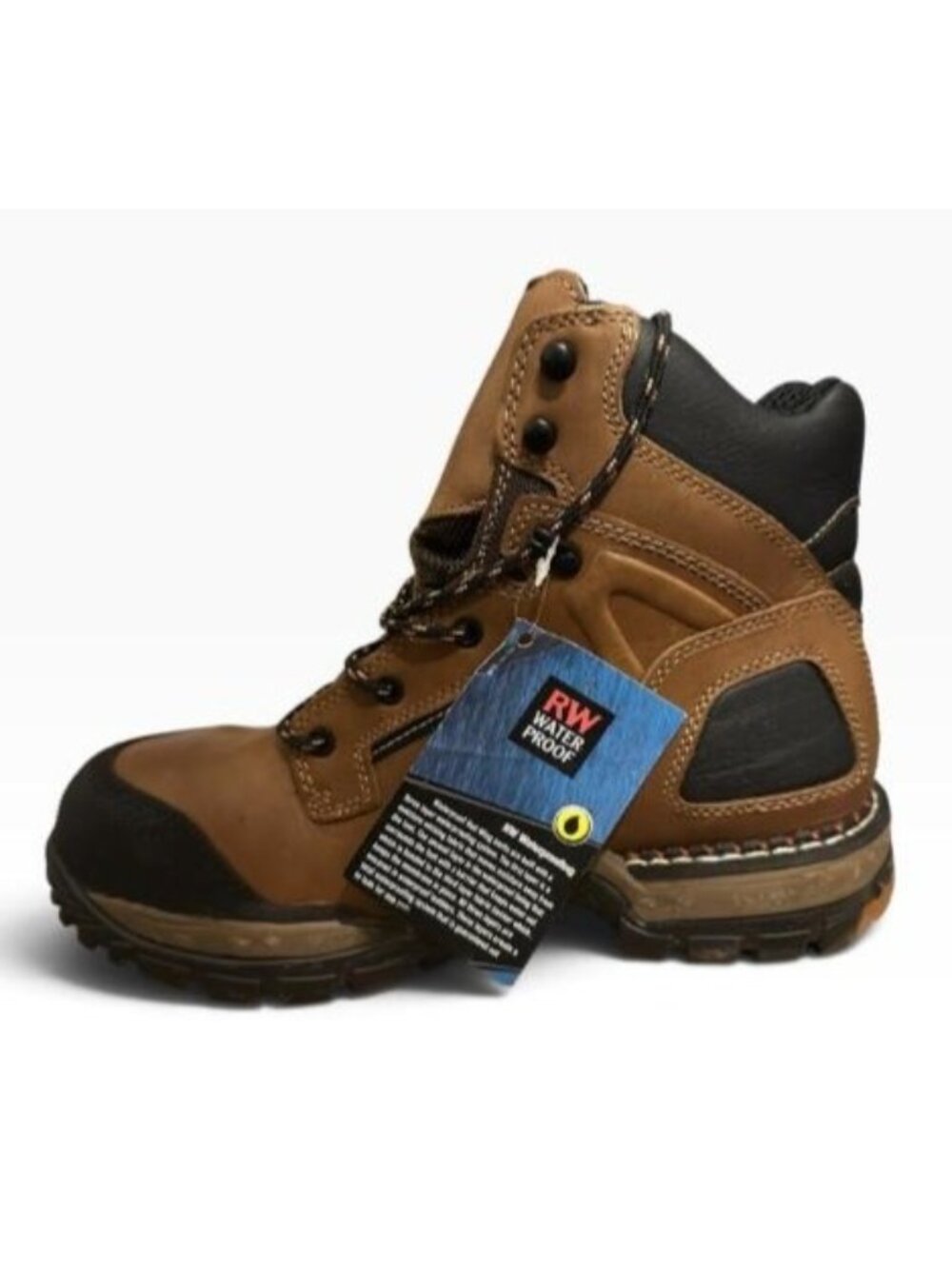 Red Wing FlexForce 2401 Waterproof Safety Toe Boot Mens Work Shoe 9D Brown NWT